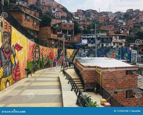 Graffiti Mural Paintings in the Streets of Comuna 13 in Medellin ...