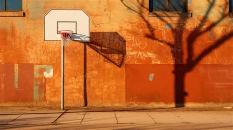 Premium Photo A Photo Of A Brick Wall With A Basketball Hoop Inner