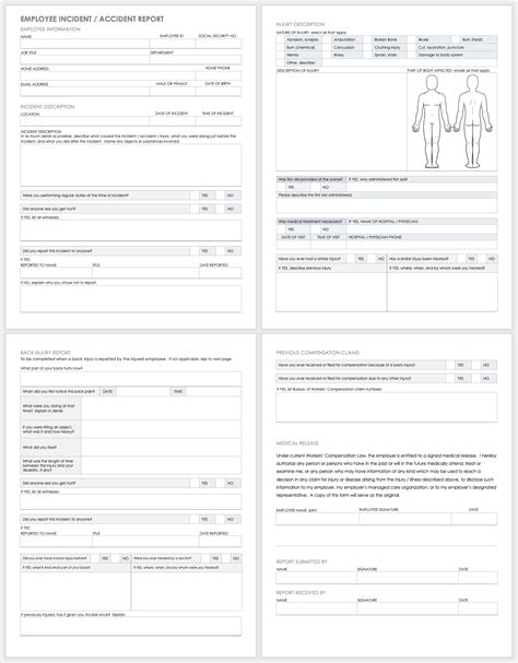 Free Workplace Accident Report Templates Smartsheet