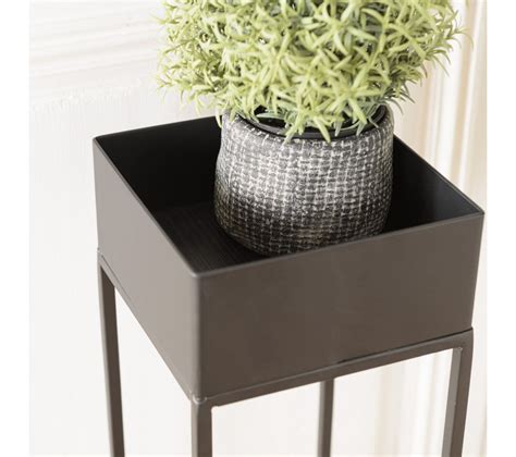 Daly Sellette Carr E Porte Plantes Mm Noire Pi Tement M Tal Pot