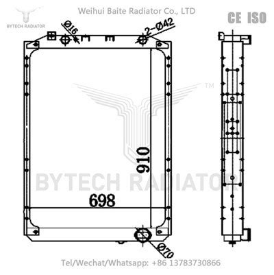 China Customized Hot Sales Russian Truck Radiator MAZ 543208 543208