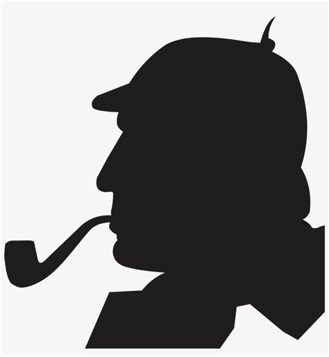 Open Sherlock Holmes Silhouette Png Png Image Transparent Png Free