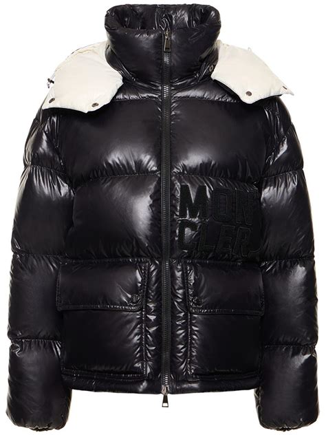 Moncler Abbaye Nylon Down Jacket In Black Lyst