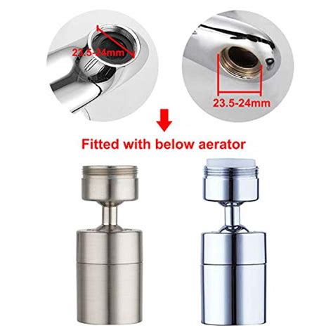 Waternymph Kitchen Sink Faucet Aerator Degree Swivel Big Angle