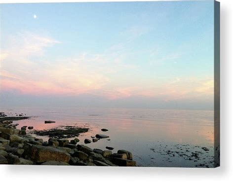 Pastel Sunset Kimmeridge Bay Dorset England Acrylic Print By Loren