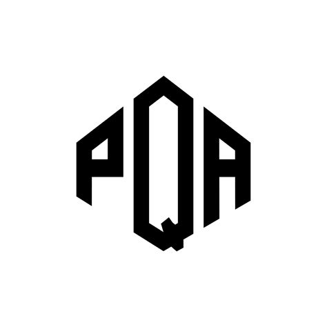 Création De Logo De Lettre Pqa Avec Forme De Polygone Création De Logo