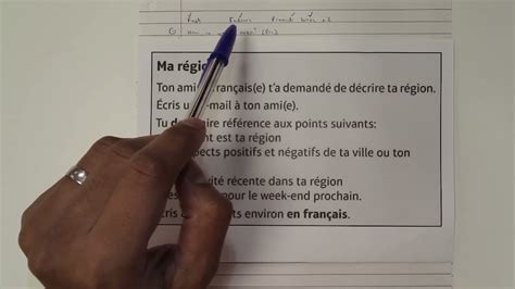 Gcse French Foundation Writing Youtube