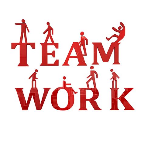 Teamwork Slogan Pigura