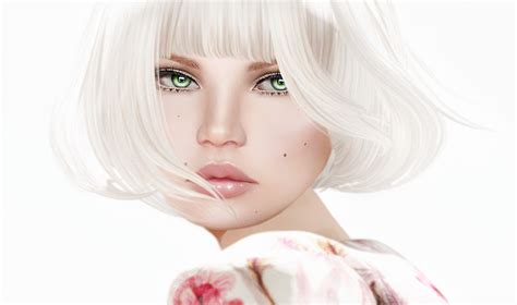 Download Green Eyes White Hair Close Up Fantasy Woman Hd Wallpaper