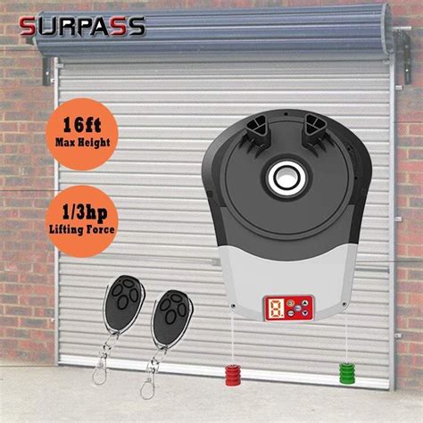 Surpass Roll Up Garage Door Opener With Remote 110V 50 Decibel