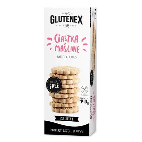 CIASTKA MAŚLANE BEZ GLUTENU GLUTENEX 140 g Dobre Ceny Polski