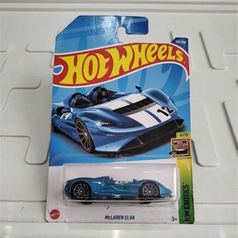 Carrinho Hot Wheels McLaren Elva Azul Original Shopee Brasil
