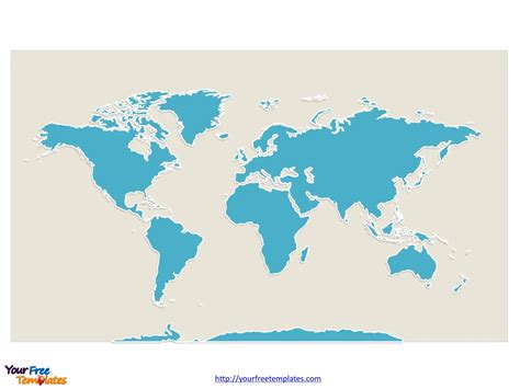 Continents Template - Printable Word Searches