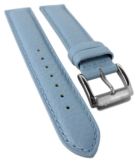 Festina Uhrenarmband Mm Leder Blau Genarbt F E F Minott