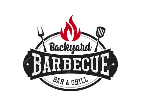 Premium Vector Vintage Smokehouse Bbq Barbecue Barbeque Bar And Grill Logo Design With Fork