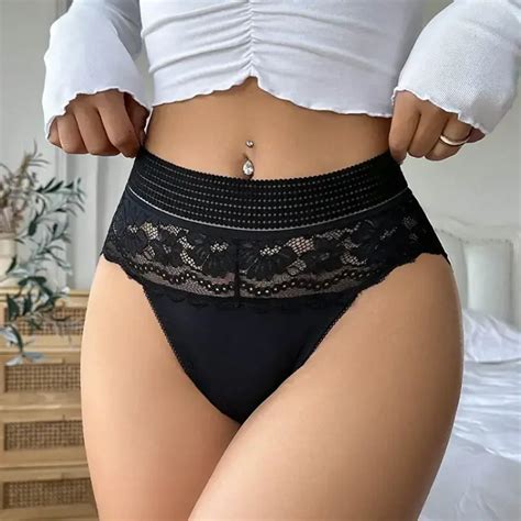 Cinvik Floral Lace Panties Lingerie Plus Size Women S Underwear Sexy