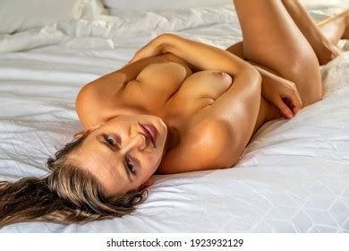 Fit Blonde Female Posing Nude On Stock Photo Shutterstock