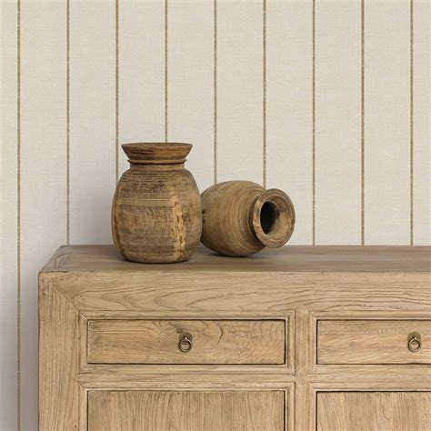 Bursa Stripe Textured Peel & Stick Wallpaper - Pure Salt x Tempaper