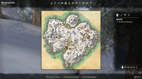 Eso Bleakrock Ce Treasure Map Wall Map Of The World