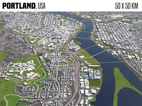 Portland 3d Model Cgtrader