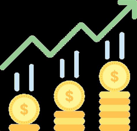 Financial Growth Trajectory Clipart Showcasing Ascending Profit