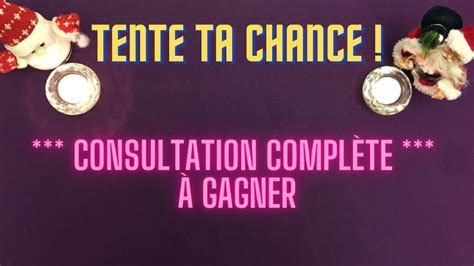 Pas de hasard tente ta CHANCE à GAGNER CONSULTATION COMPLETE