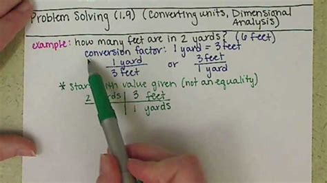 Chem121 Problem Solving 1 9 Converting Units Dimensional Analysis Youtube