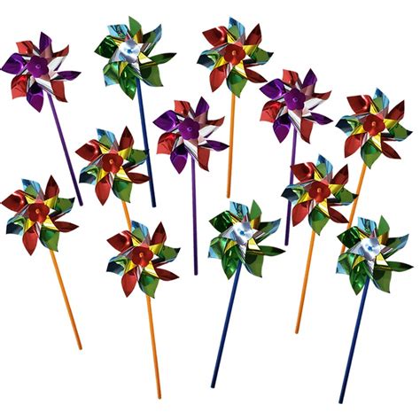 Buy Artcreativity12 Pack Pinwheels Set 6 Inch Assorted Colors Fun