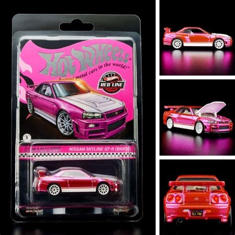 Jual HOTWHEELS RLC NISSAN R34 PINK HOT WHEELS RED LINE CLUB Shopee Indonesia
