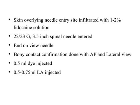 Lumbar Facet Syndrome Ppt