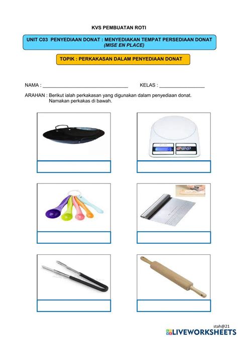 C03 Penyediaan Donat Interactive Worksheet Live Worksheets