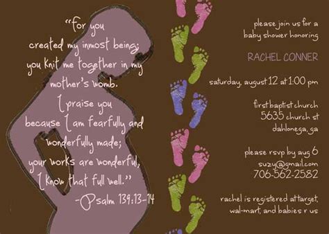 Printable Christian Baby Shower Invitation By Smilesinvitations