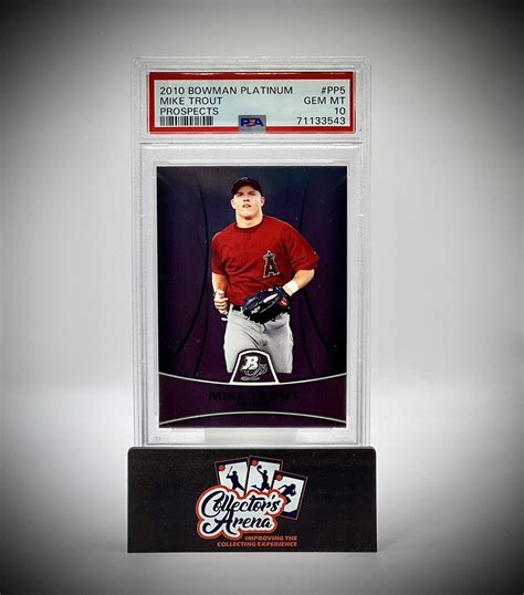 Mike Trout Bowman Platinum Pp Base Price Guide Sports Card