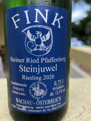 Weingut Fink Steiner Ried Pfaffenberg Steinjuwel Riesling Trocken