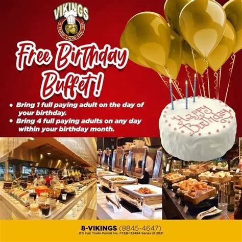 Birthday Feast For Free At Vikings Cebu Here S How Mytourguide Ph