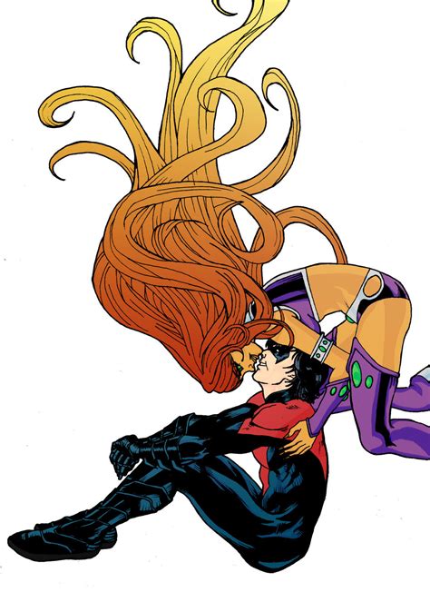 Nightwing X Starfire By Darthrivera On Deviantart