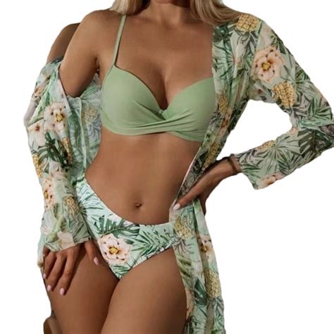 STRÓJ KĄPIELOWY BIKINI NARZUTKA PAREO KOLORY 13946586313 oficjalne archiwum Allegro