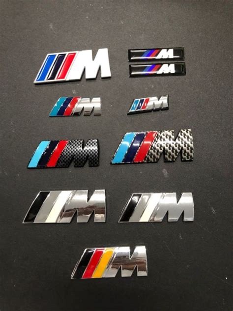 Bmw M Sport Side Fender Logo Front Grille Logo Lazada