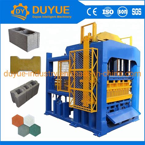 Qt Hydraulic Automatic Cement Paver Brick Machines Hollow Concrete