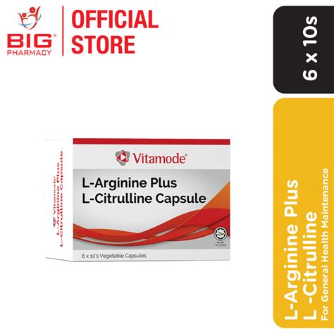 Vitamode L Arginine Plus L Citrulline 6x10sbig Pharmacy Malaysia