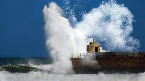 ocean, Storm, Piers, Breakwater, Sea Wallpapers HD / Desktop and Mobile Backgrounds