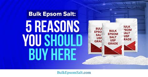 Bulk Epsom Salt Order Online: 5 Reasons You Should Buy Online Here