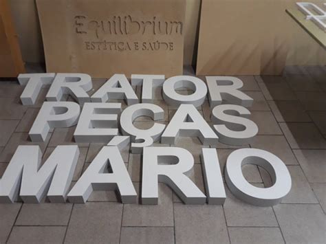 Letras Nomes Fachadas Pvc Expandido 10mm Espessura 30cm Alt