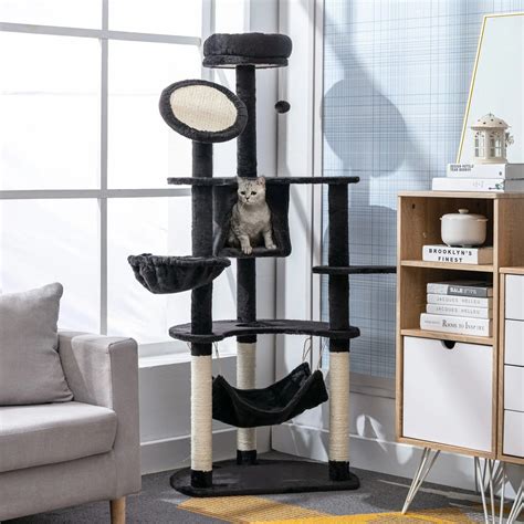 PawHut Árvore Arranhador para Gatos Grande Altura 153cm Torre de