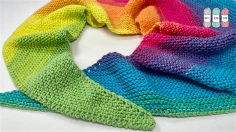 Knit A Super Quick Easy Asymmetrical Shawl YouTube