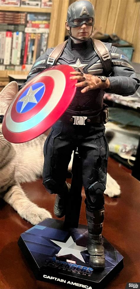 Shanghai Exclusive Hot Toys Avengers Endgame Captain America Stealth Suit MMS607 1 6 Scale