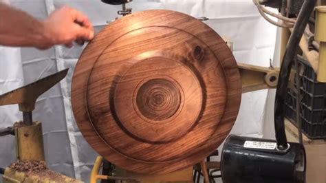 Woodturning With Naked Turner 17 Inch Walnut Platter YouTube