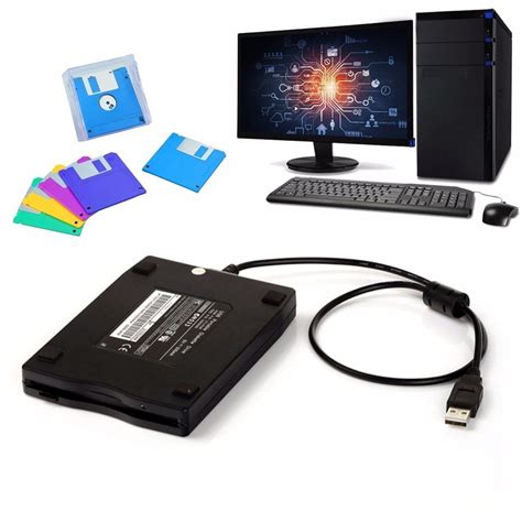 3.5 tommer 1.44mb fdd sort usb bærbar ekstern græn... – Grandado