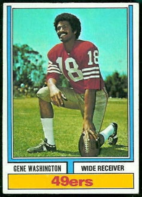 1974 Topps Football Card #46: Gene Washington