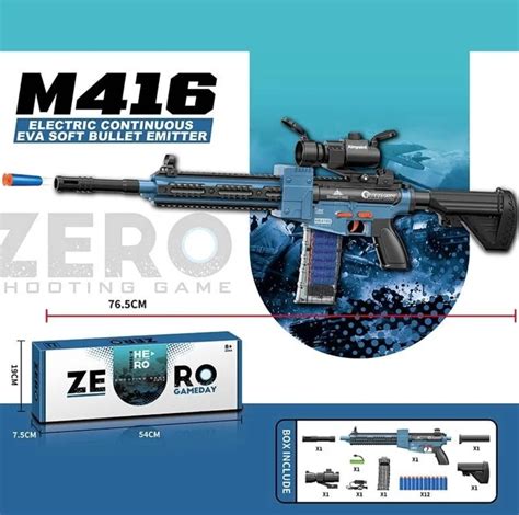 Автомат аккумуляторный М 416 с мягкими патронами KB 1216 (ID#1911495463 ...